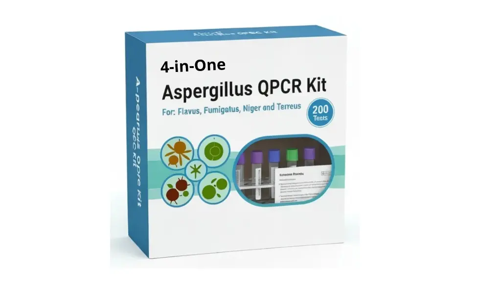 4-in-One Aspergillus qPCR Kit for Flavus; Fumigatus; Niger and Terreus : 200 Test